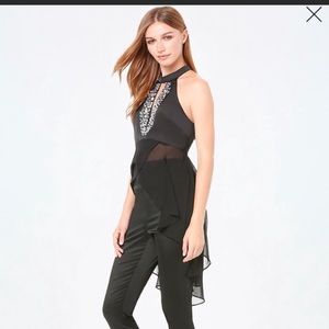 New with tags, Bebe embellished top